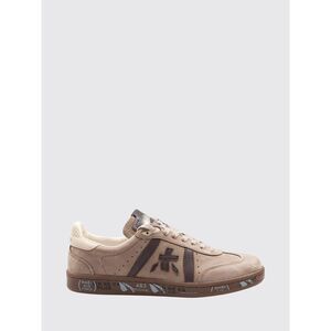 Premiata Men Bonnie Leather And Suede Sneakers Premiata With Maxi Side Logo